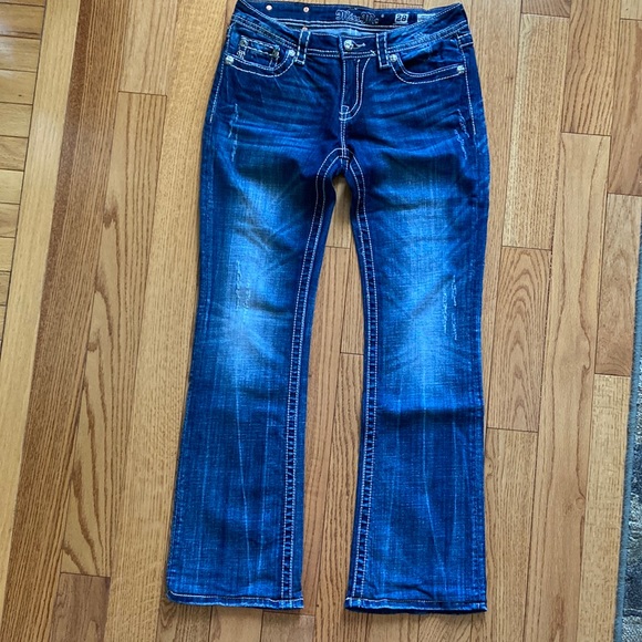 Miss Me boot cut distressed jeans - Picture 3 of 8